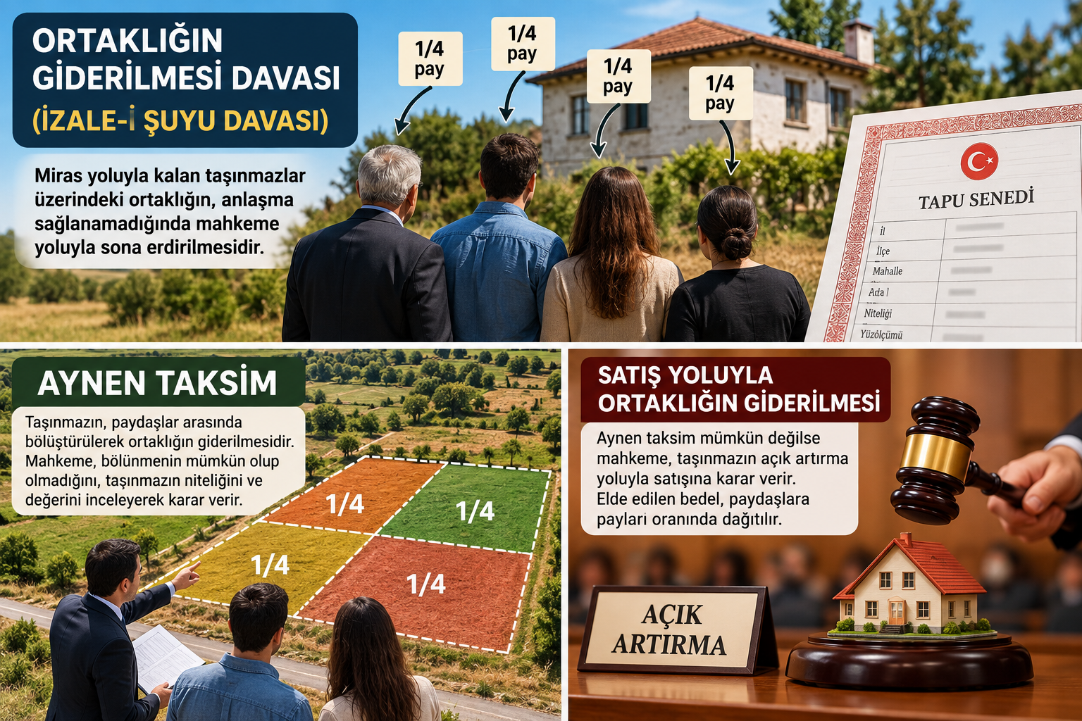 Ortaklığın Giderilmesi Davası