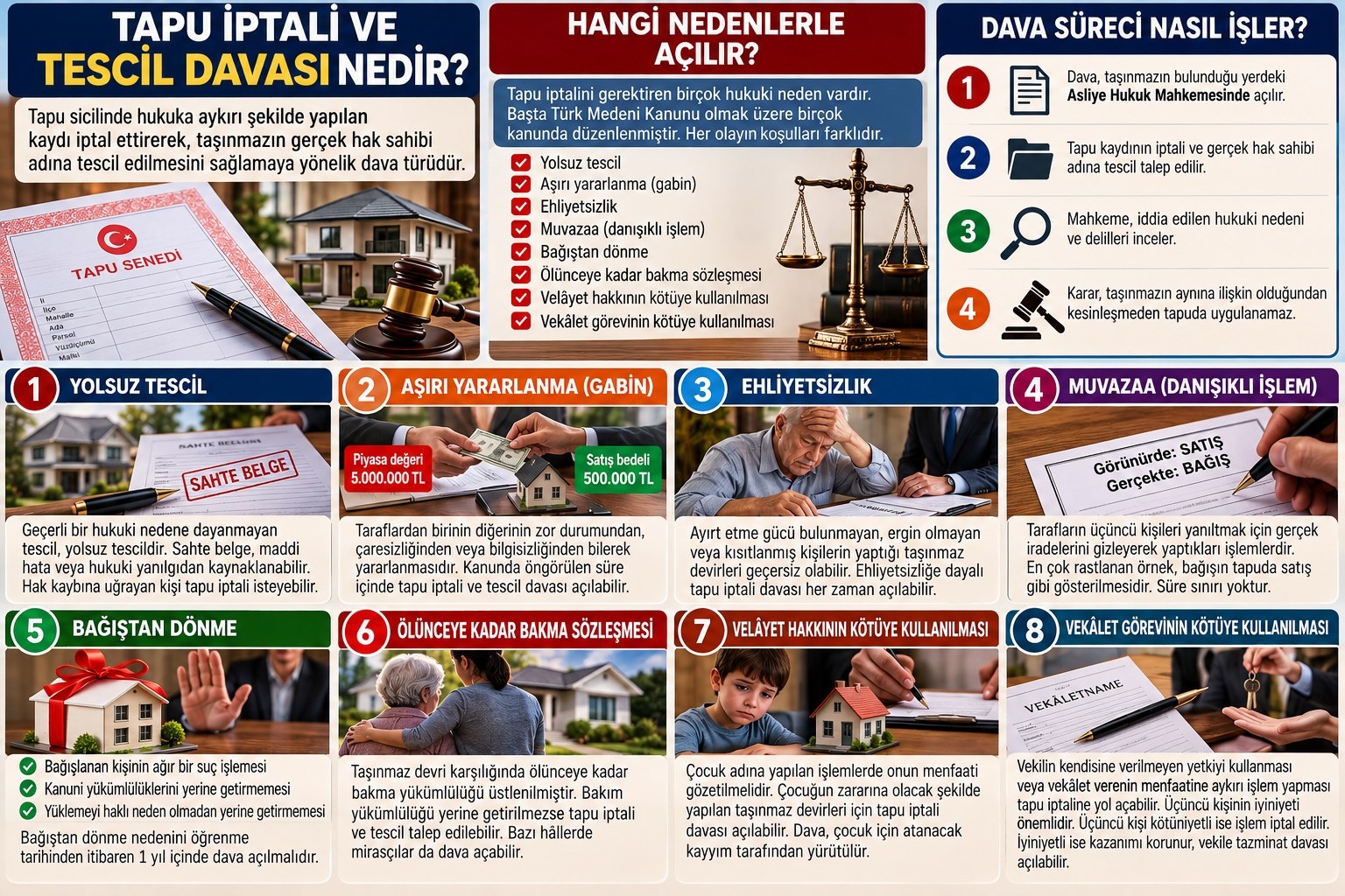 Tapu İptali ve Tescil Davası Nedir? Hangi Nedenlerle Açılabilir?